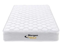 Conjunto Sommier + Colchão De Molas 90X190 Cm - Wolkenlos Da Morgengold