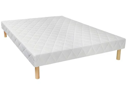 Conjunto Sommier + Colchão De Molas 140X190 Cm - Wolkenlos Da Morgengold