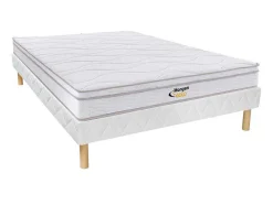 Conjunto Sommier + Colchão De Molas 3 Zonas Wolkentanz Da Morgengold - 140 X 190 Cm