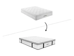 Conjunto Sommier E Colchão Antifogo Molas Ensacadas E Sobrecolchão Integrado 140X190 Cm - Delice Da Dreamea Hotel