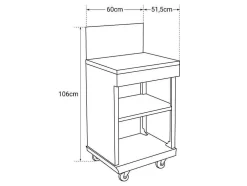 Cook'In Garden - Painel Lateral Desserte Fidgi