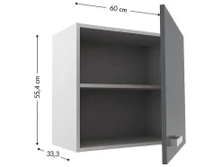 Cozinha Completa 300 Cm 10 Elementos De Arrumação Cinzento E Branco - Trattoria