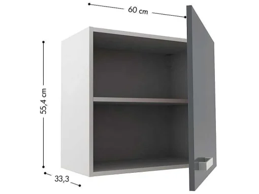Cozinha Completa 300 Cm 10 Elementos De Arrumação Cinzento E Branco - Trattoria