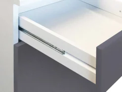 Cozinha Completa 300 Cm 10 Elementos De Arrumação Cinzento E Branco - Trattoria
