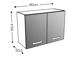 Cozinha Completa Com Bancada De Trabalho 180 Cm Natural E Preto - Trattoria