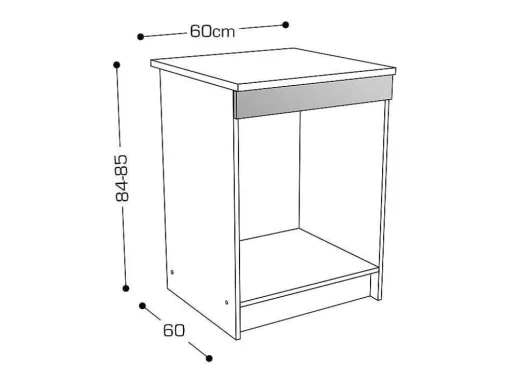 Cozinha Completa Com Bancada De Trabalho 180 Cm Natural E Preto - Trattoria