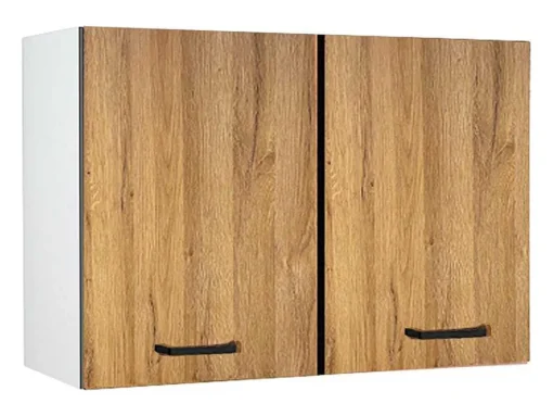 Cozinha Completa Com Bancada De Trabalho 180 Cm Natural E Preto - Trattoria