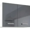 Cozinha Completa De 240 Cm Com 8 Compartimentos De Arrumação Cor Cinza E Branco - Trattoria