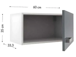 Cozinha Completa De 240 Cm Com 8 Compartimentos De Arrumação Cor Cinza E Branco - Trattoria