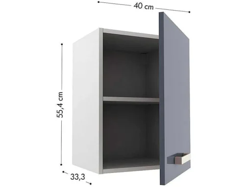 Cozinha Completa De 240 Cm Com 8 Compartimentos De Arrumação Cor Cinza E Branco - Trattoria