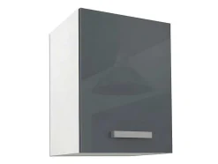Cozinha Completa De 240 Cm Com 8 Compartimentos De Arrumação Cor Cinza E Branco - Trattoria