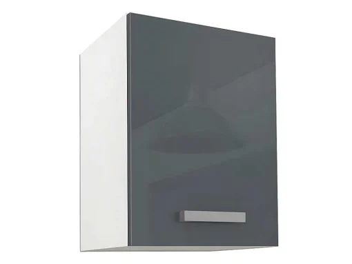 Cozinha Completa De 240 Cm Com 8 Compartimentos De Arrumação Cor Cinza E Branco - Trattoria