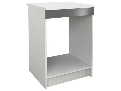 Cozinha Completa De 240 Cm Com 8 Compartimentos De Arrumação Cor Cinza E Branco - Trattoria