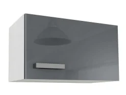 Cozinha Completa De 240 Cm Com 8 Compartimentos De Arrumação Cor Cinza E Branco - Trattoria