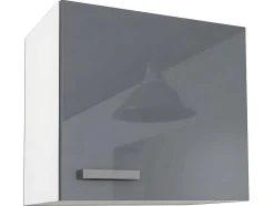 Cozinha Completa De 240 Cm Com 8 Compartimentos De Arrumação Cor Cinza E Branco - Trattoria