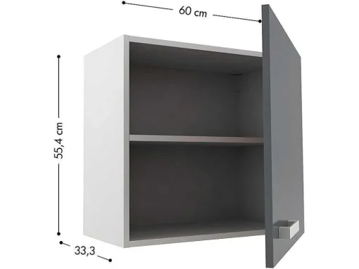 Cozinha Completa De 240 Cm Com 8 Compartimentos De Arrumação Cor Cinza E Branco - Trattoria