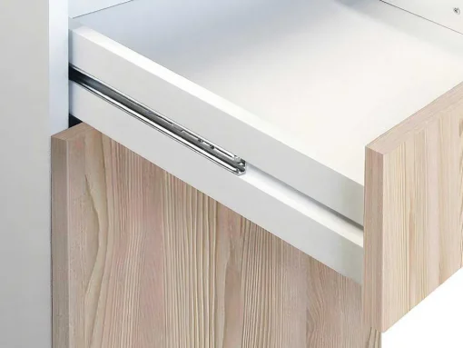 Cozinha Completa De 180 Cm Com 6 Compartimentos De Arrumação Cor Carvalho E Branco - Trattoria