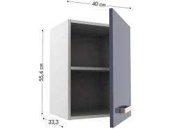 Cozinha Completa De Canto, 11 Elementos De Arrumação, Antracite E Branco - Trattoria