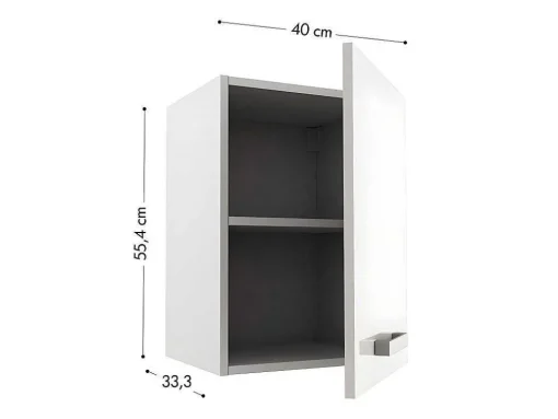 Cozinha Completa De Canto 9 Elementos De Arrumação Branco - Trattoria