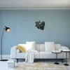 Decoração Metalica Cavalo 2, Preto, 50X1,5X50 Cm, Epikasa