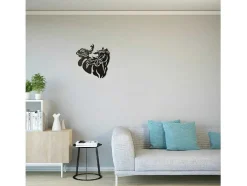 Decoração Metalica Cavalo 2, Preto, 50X1,5X50 Cm, Epikasa