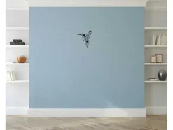 Decoração Metalica Colibris 1, Preto, 44X1,5X44 Cm, Epikasa