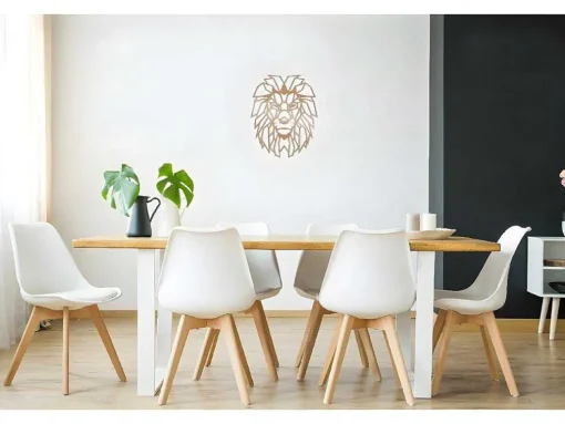 Decoração Metalica Leao 5, Cobre, 40X1,5X50 Cm, Epikasa