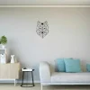 Decoração Metalica Lobo 2, Preto, 41X1,5X57 Cm, Epikasa