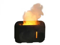 Diffuseur D'Aromes A Ultrasons Avec Effet De Flamme En Noir