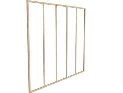 Divisória De Atelier Aluminio Termolacado 180X130 Cm, Natural Claro - Bayview