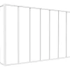 Divisória De Canto De Atelier Em Aluminio Termolacado C210 X L60 X A130 Cm Branco - Bayview