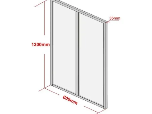 Divisória De Canto De Atelier Em Aluminio Termolacado C120 X L60 X A130 Cm Preto - Bayview