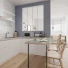 Divisória De Vidro Bayview Em Aluminio Termolacado Branco - 120X130 Cm