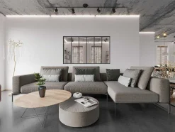 Divisória De Vidro Em Aluminio Termolacado Preto - 180X105 Cm - Bayview