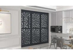 Divisória Em Aco Galvanizado L88 X A245 Cm Antracite Altura Ajustavel - Jaora