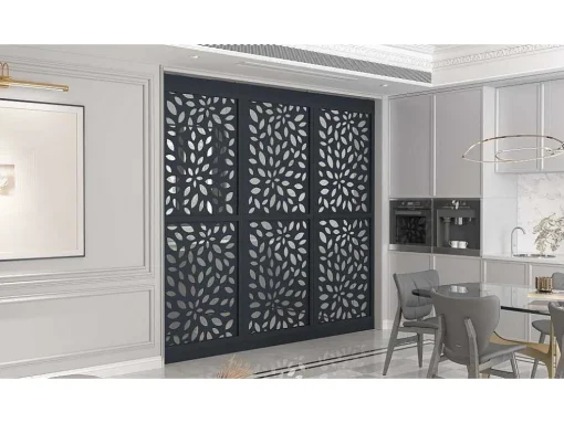 Divisória Em Aco Galvanizado L88 X A245 Cm Antracite Altura Ajustavel - Jaora