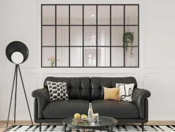 Divisória Estilo Estufa Aluminio Termolacado 210X130 Cm, Preto - Oransa