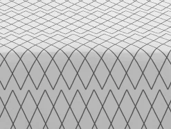 Drap Housse 100% Coton 1 Piece Gris A Losanges 90X200