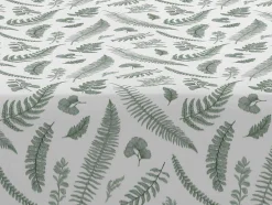 Drap Housse 100% Coton 1 Piece Blanc A Motifs Vegetaux 105X200