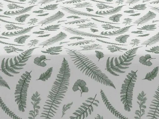 Drap Housse 100% Coton 1 Piece Blanc A Motifs Vegetaux 105X200