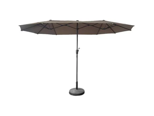 Duplo Guarda-Chuva 2X4M Linai Taupe
