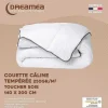 Edredão Caline Toque Seda 140 X 200 Cm 250 G/M Branco Vies Cinza - Biesya