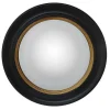 Espelho - Madeira De Eucalipto - D.66 Cm - Preto E Dourado Efeito Latao - Franklin