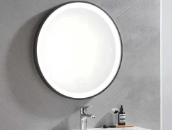 Espelho De Casa De Banho Luminoso Redondo Com Leds Numea - C60 X E3,5 X A60