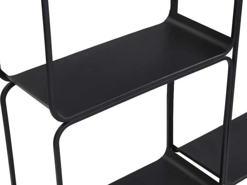 Estante, 5 Prateleiras, Metal Preto - Asunta