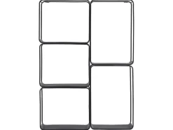 Estante, 5 Prateleiras, Metal Preto - Asunta