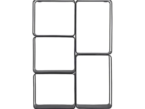 Estante, 5 Prateleiras, Metal Preto - Asunta