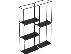 Estante, 5 Prateleiras, Metal Preto - Asunta