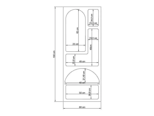 Estante Com 5 Nichos Branco - Luela