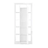 Estante Com 1 Porta E 11 Nichos Lacada A Branco - Balka